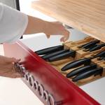 Range couteaux tiroir pour 12 couteaux Marron - Bambou - 44 x 5 x 23 cm
