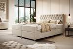 Boxspringbett MILO 200x200 cm Beige Breite: 200 cm