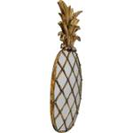 Déco murale ananas Doré - Verre - Matière plastique - Pierre - 26 x 50 x 3 cm