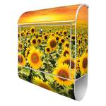 Stahl Sonnenblumenmeer Briefkasten