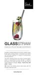Gentleman Glas-Trinkhalm