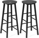 Tabourets de Bar Lot de 2 TI85123 Noir