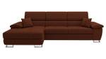 Ecksofa Cotere Mini Cord Braun - Ecke davorstehend links