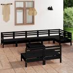 Mobilier de jardin Noir - Bois massif - Bois/Imitation - 64 x 29 x 64 cm