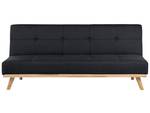 3-Sitzer Sofa FROYA Schwarz - Eiche Hell