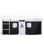 Rideau pour lit mezzanine, Pirate 1516 Noir - Blanc