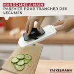 Mandoline professionnelle Blanc - Matière plastique - 12 x 32 x 4 cm