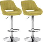 Tabouret de bar Milet Lot de 2 Vert