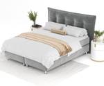 Boxspringbett Minori Grau - Breite: 160 cm