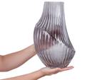 Blumenvase MYRSINA Grau - Glas - 20 x 36 x 20 cm