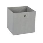 4 x Aufbewahrungsbox Stoff grau Grau