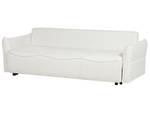 Canapé convertible KRAMA Noir - Blanc - Fibres naturelles - 225 x 87 x 99 cm