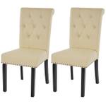 Chaises Chesterfield II (lot de 2) Beige