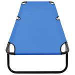 Chaise longue 47754 Bleu - Métal - 58 x 28 x 190 cm