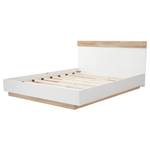 Lit flottant M070 Blanc - Bois manufacturé - 164 x 91 x 205 cm