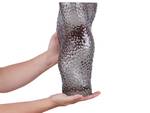 Blumenvase DYTIKO Grau - Glas - 16 x 31 x 16 cm