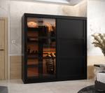 ARMOIRE À PORTES COULISSANTES DOME Largeur : 180 cm - Noir