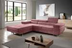 Ecksofa Zante mit Schlaffunktion MH63 Pink