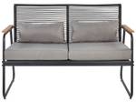 Lounge Set POMONTE 4-tlg Schwarz - Grau