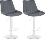 Barhocker Toni 2er Set Grau