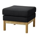 Hocker HOLLY Schwarz Schwarz - Holz teilmassiv - 56 x 44 x 56 cm