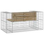 Gartenbank 3030975 Dunkelbraun - 143 x 66 x 71 cm