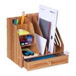 Organiseur bureau avec porte-documents Marron