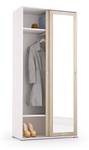 Armoire Tulipano Chêne et Blanc Chêne