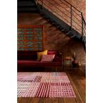 Moderner Teppich wohnzimmer FACET Pink - 160 x 230 cm