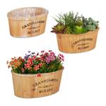 Blumenkasten Holz 3er Set