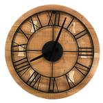 Uhr aus Recyclingholz und Metall Massivholz - 45 x 45 x 45 cm