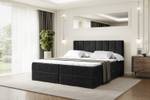 Boxspringbett OTTA Schwarz - Breite: 160 cm - H3