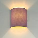 Wandleuchte ALICE Violett - Metall - Textil - 20 x 23 x 9 cm