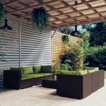 Salon de jardin (lot de 7) 3013630-5 Marron - Vert