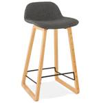 Tabouret De Bar BALTIK Gris - Bois massif - 46 x 88 x 47 cm