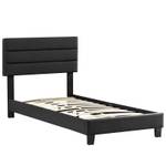 Lit simple HUDSON 90x190 cm Noir