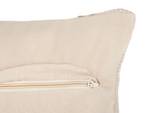 Coussin décoratif VAYALI Beige - Blanc - Fibres naturelles - 45 x 10 x 45 cm