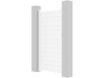 Portillon aluminium  Eric  - 101.2 x 180 Blanc - Métal - 102 x 181 x 102 cm