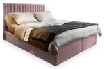 Boxspringbett MURLO Hochglanz Altrosa