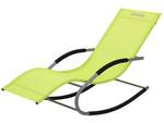 Chaise longue CARANO Noir - Vert - Citron vert - Argenté