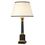 Lampe de table KATALINA Beige - Noir - Bois manufacturé - 13 x 55 x 13 cm