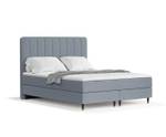 Boxspringbett Kobbe  Blaugrau - Breite: 200 cm