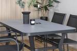 Gartenmöbel-Set Virya (5-teilig) Schwarz - Metall - 90 x 74 x 160 cm