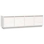 TV-Schrank D894 Weiß - Massivholz - 37 x 45 x 156 cm