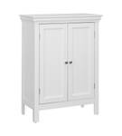 Meuble de salle de bain rangement Blanc - Bois manufacturé - 33 x 87 x 66 cm