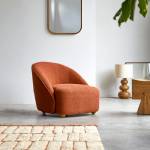 Sessel Soren Orange - Textil - 75 x 70 x 88 cm