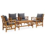 Garten-Lounge-Set (5-teilig) 3004236-4 Grau