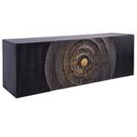 Sideboard GOLDEN SUNSET Schwarz - Gold - Massivholz - Holzart/Dekor - 177 x 58 x 38 cm