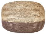 Pouf DUKI Beige - Braun - Petrol