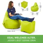 Gaming Sitzsack + Hocker "Cozy+Cube" Grün